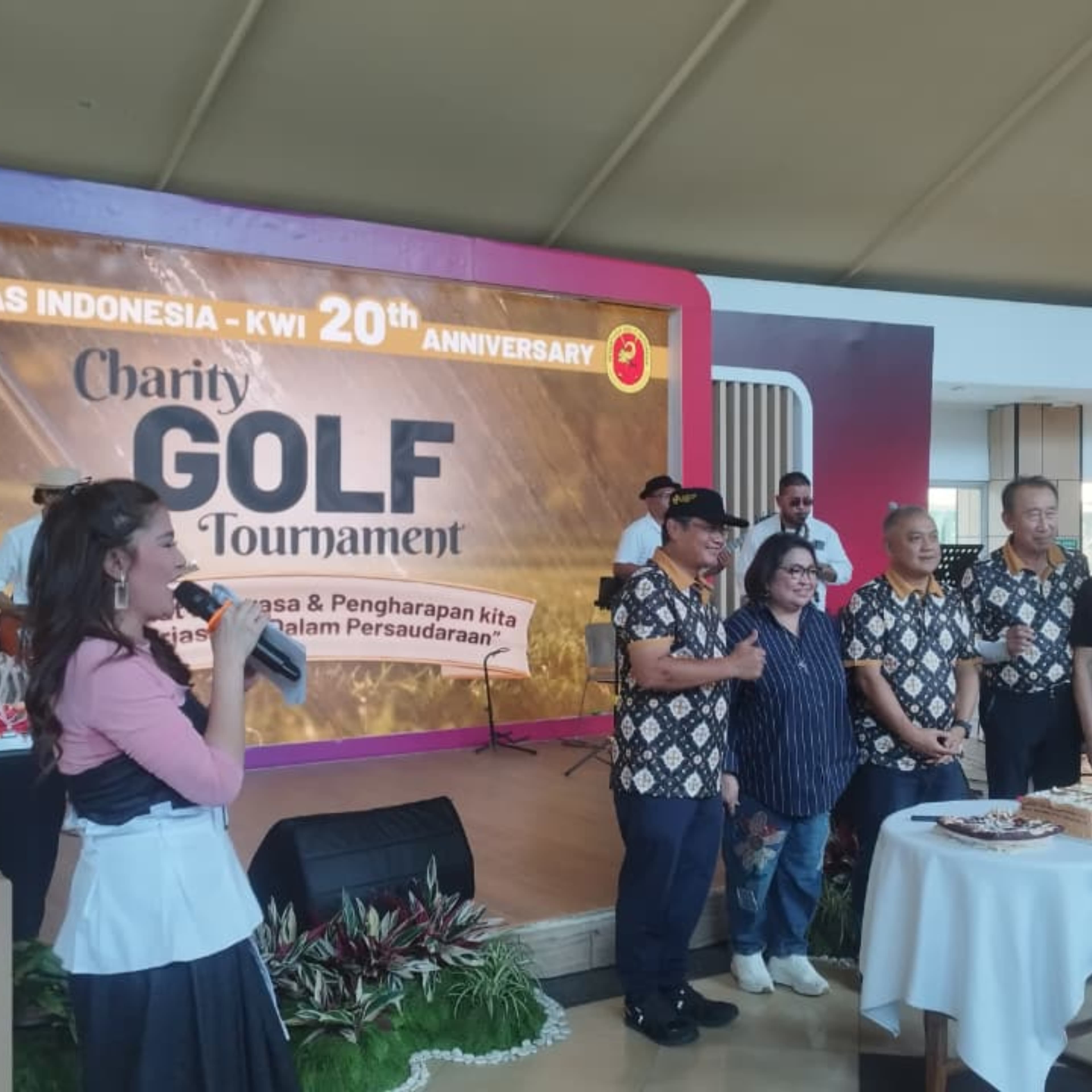 Caritas Indonesia-KWI 20th Anniversary Charity Golf Tournament stage