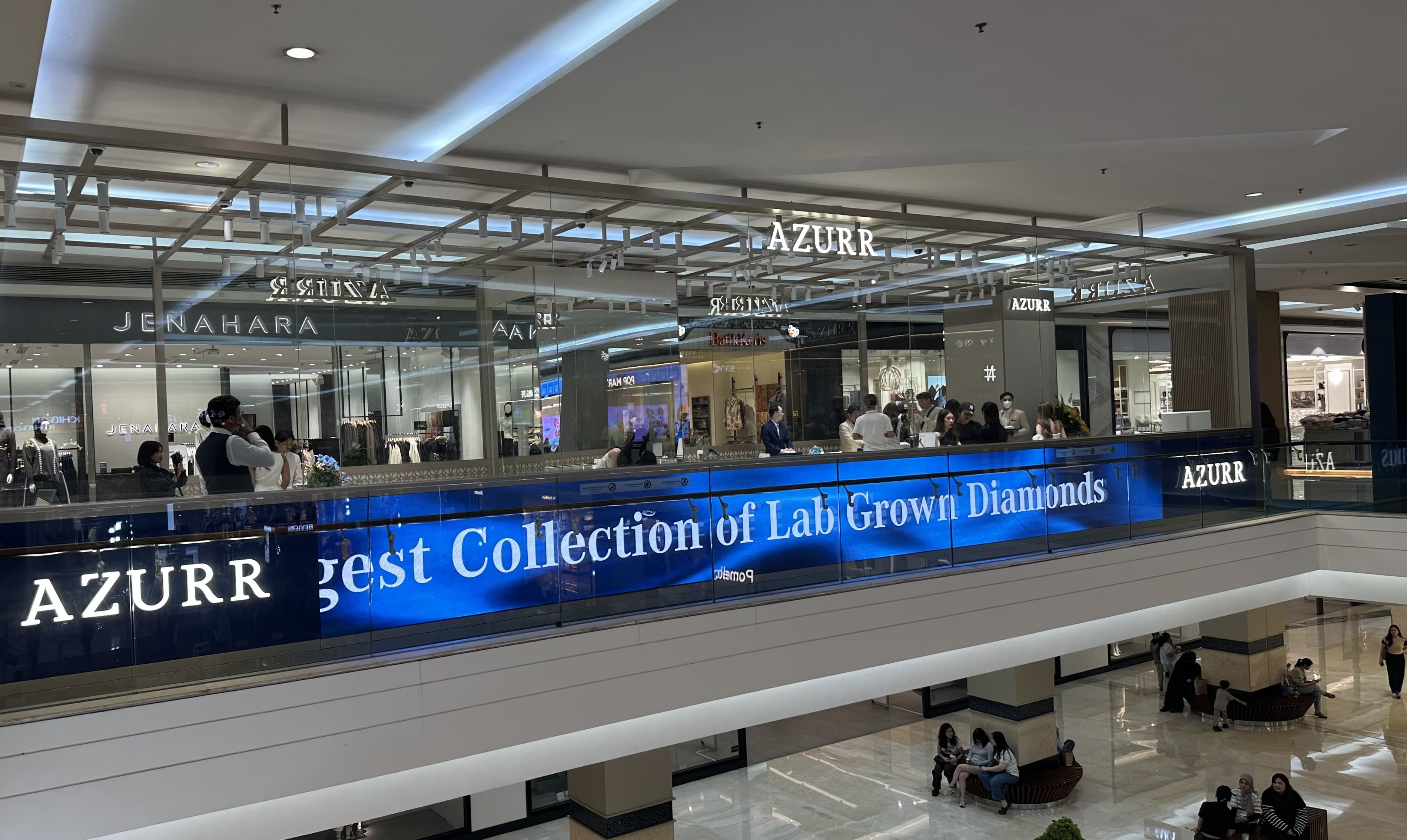 Flat LED Videotron for AZURR Diamonds at Kota Kasablanka, Jakarta