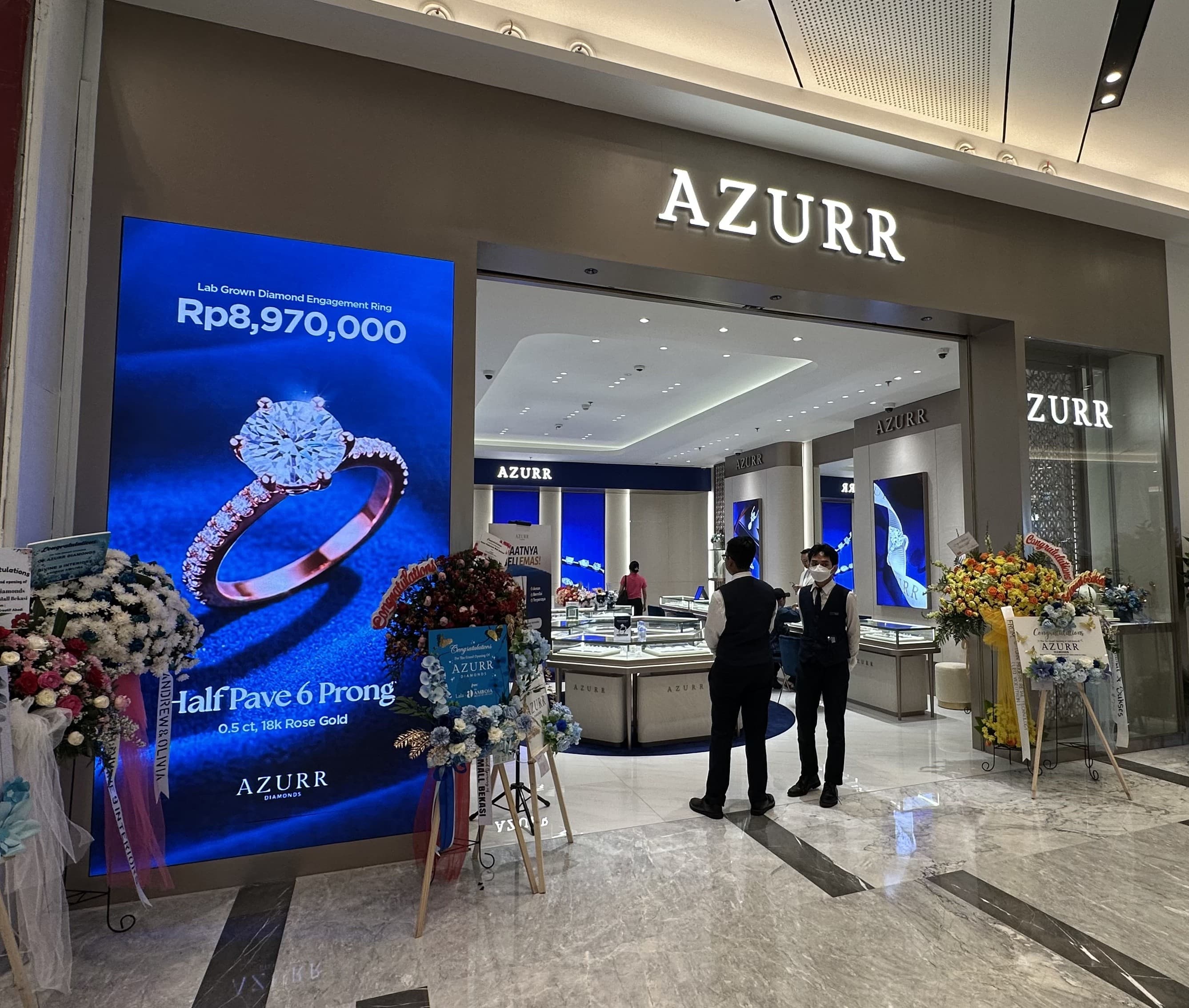 Flat LED Videotron for AZURR Diamonds at Pakuwon Mall Bekasi, Jawa Barat