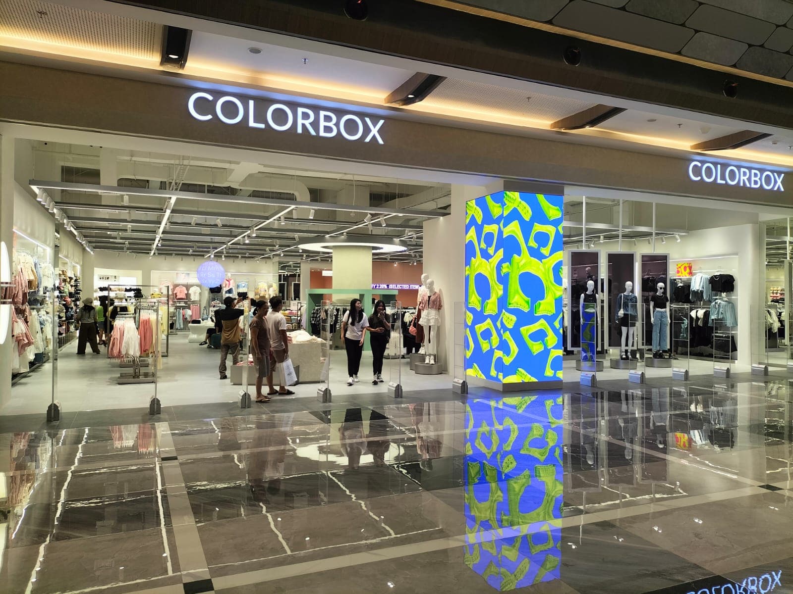 Flat LED Videotron for COLORBOX at AEON Mall Sentul City, Bogor