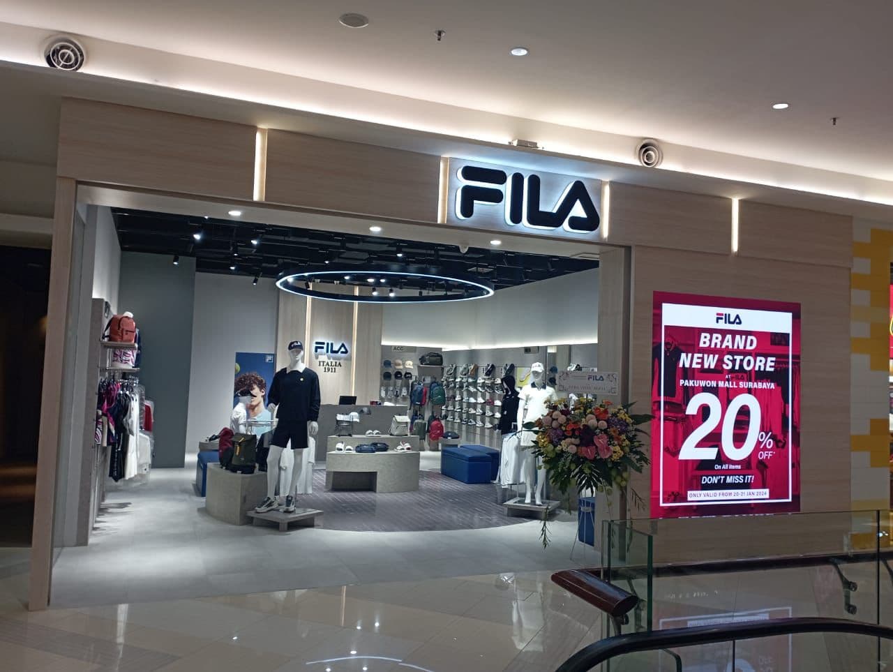 Flat LED Videotron for FILA at Paris Van Java, Bandung