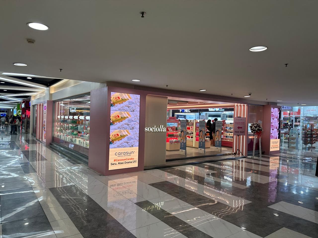 Flat LED Videotron for Sociolla at Kota Kasablanka, Jakarta