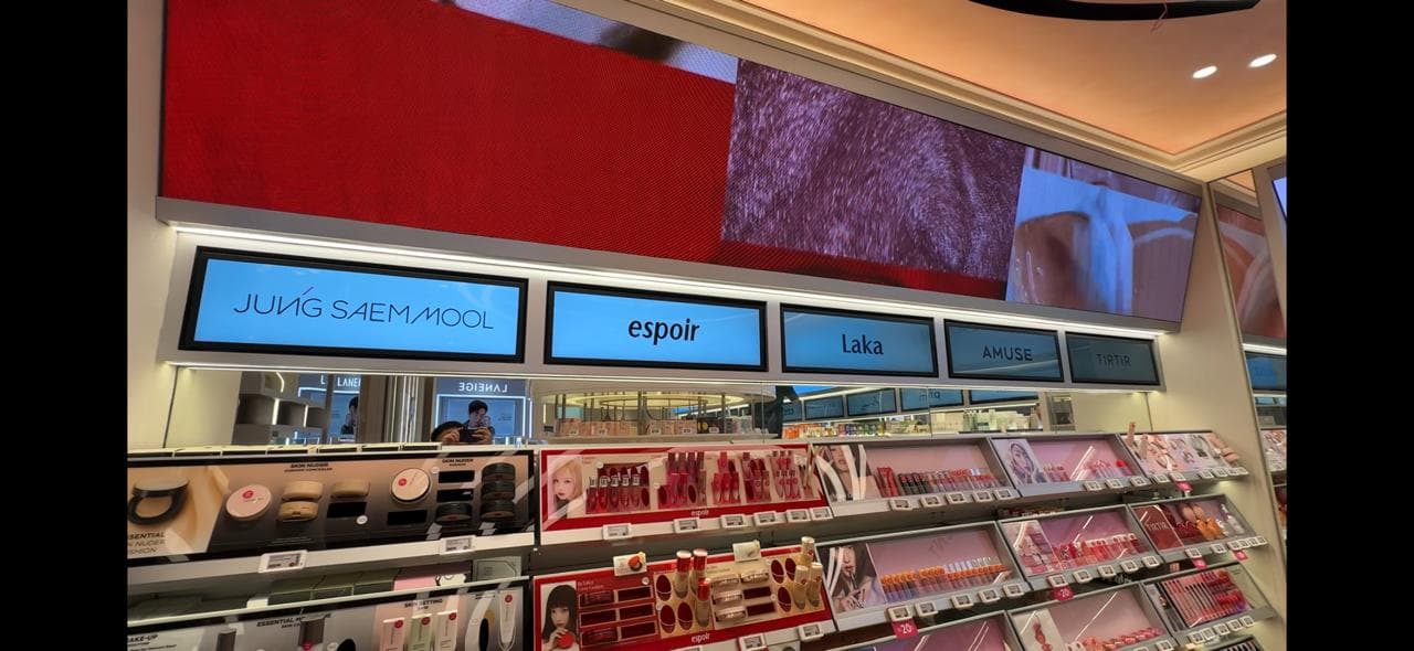 Digital signage for Sociolla at Plaza Indonesia, Jakarta