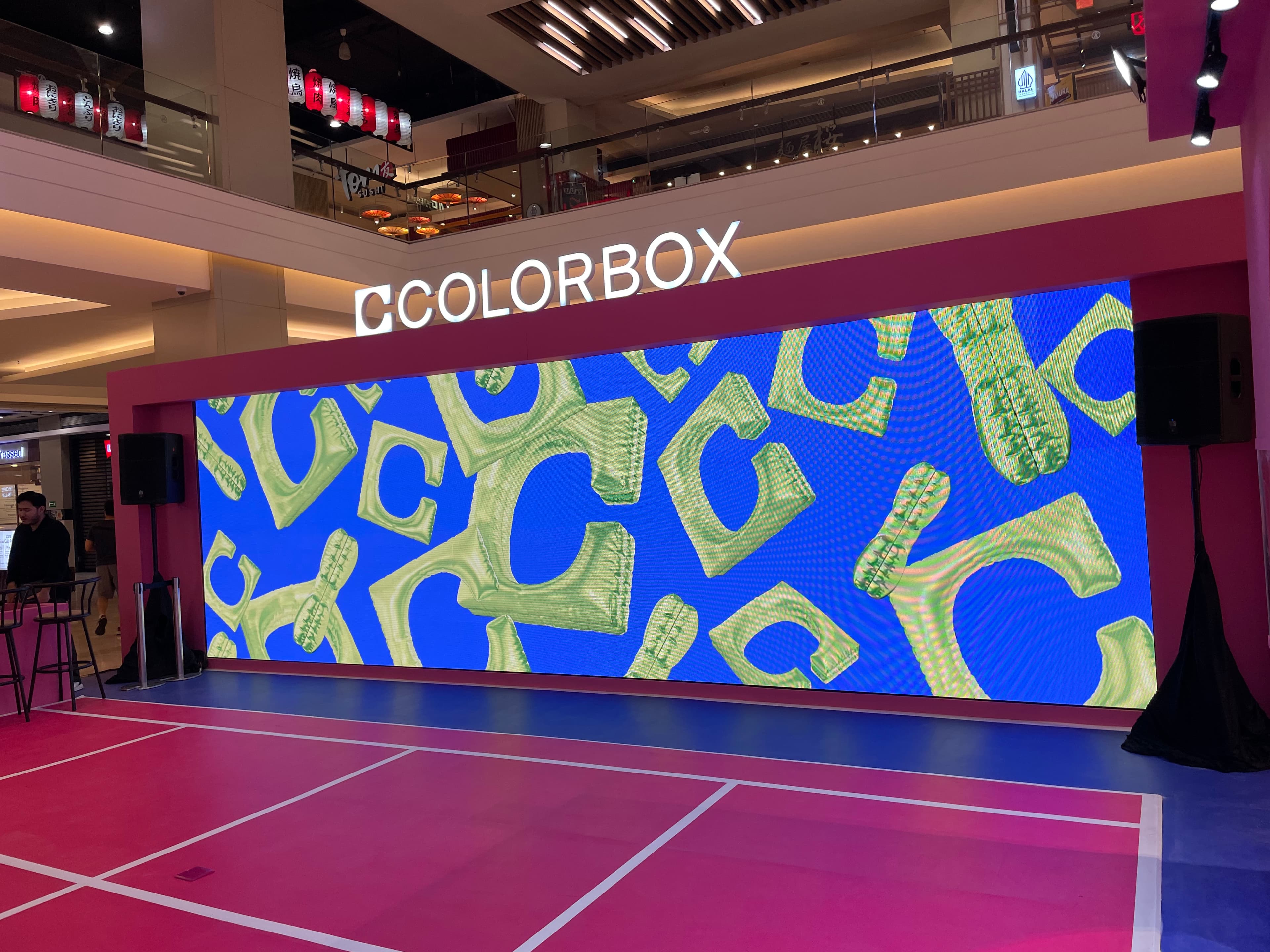 Flat LED Videotron for COLORBOX NJOT Event at Kota Kasablanka, Jakarta